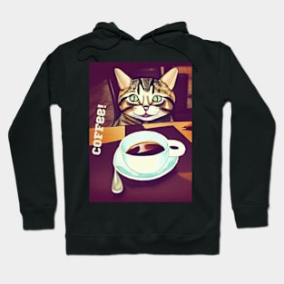 Coffee cat Hoodie